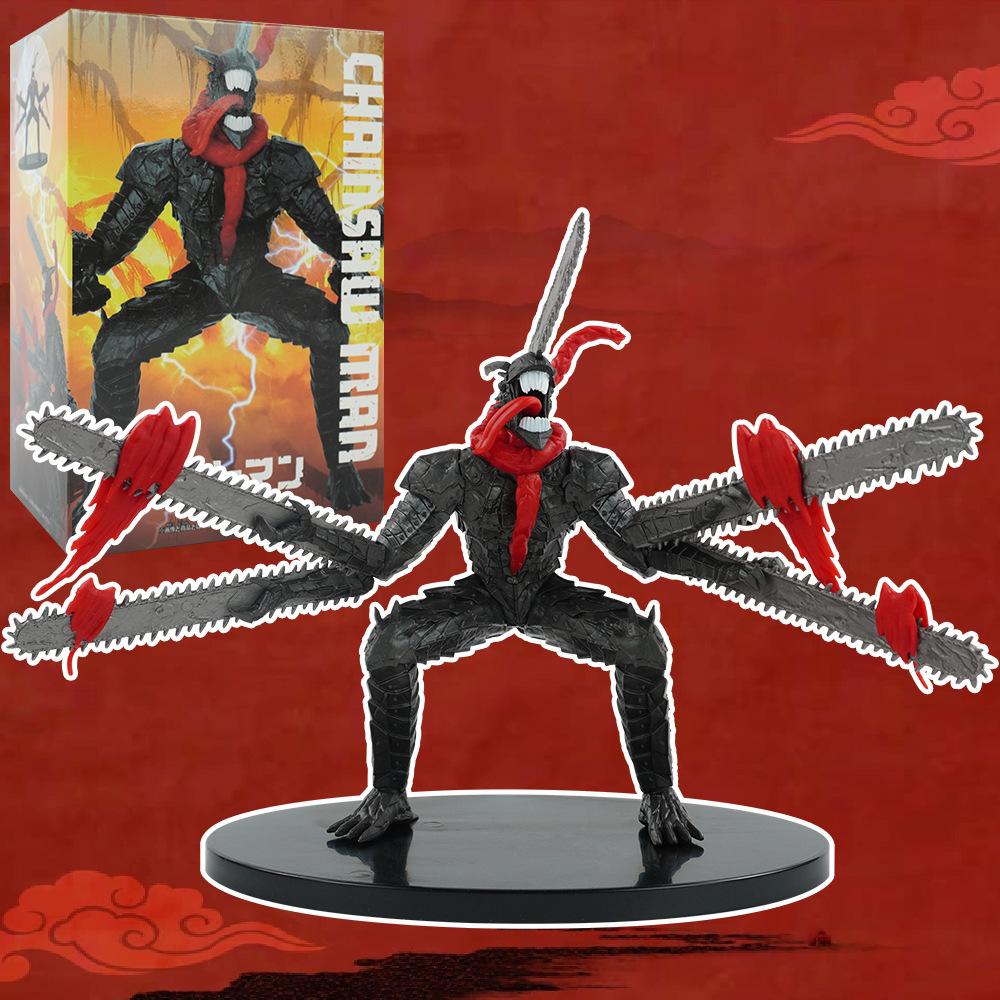 Anime Chainsaw Man Samurai Schwert Figur PVC 4 Messer Hocke Kampf Action Schreibtisch Set Ornamente Figur Spielzeug Geschenk 15CM Premium Qualität With box