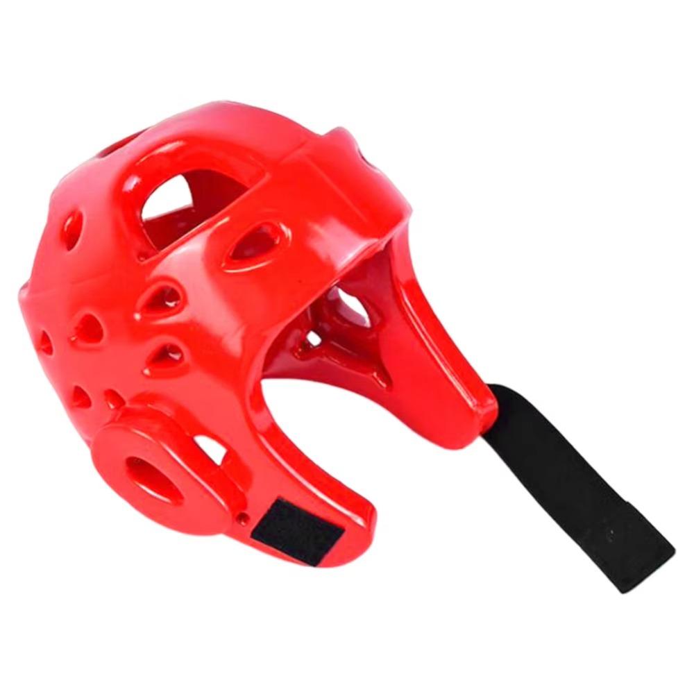 Kopfschutz Taekwondo Helm Ausrüstung Tragbarer Karate Helm Kickboxen Helm Training S rot