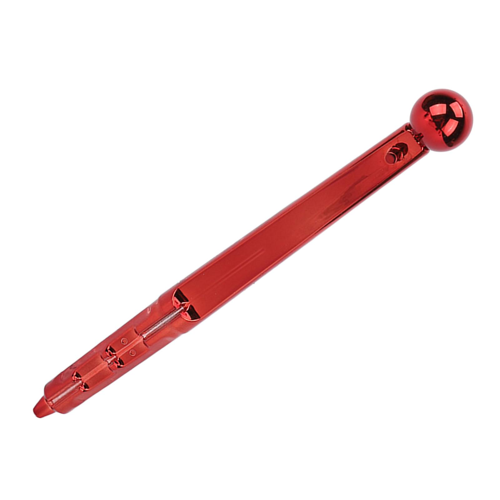 Traditioneller Stick Tattoo Pen 3-Punkt-Kartensteckplatz Komfortabler Griff Manueller Tattoo-Stift für Augenbrauen rot