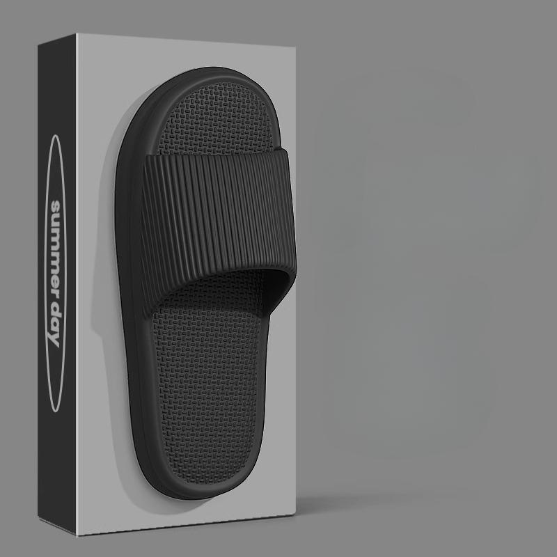 Sandalen Hausschuhe Herren Hausschuhe, Herren Sommer Haus Wohnzimmer Badezimmer rutschfeste Paar Hausschuhe 44-45 schwarz