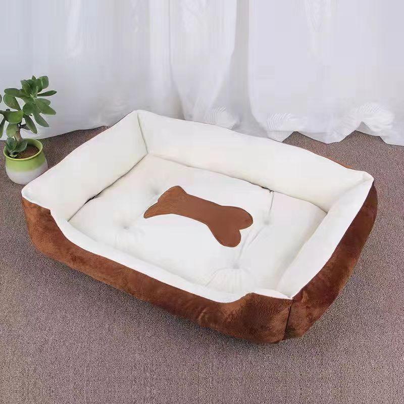 Hundehütte Katzennest Winter Faules Sofa Haustiernest Vier Jahreszeiten Universal Katzennest Hundehütte Kleines und Mittelgroßes Hundenest Coffee beige single nest gray