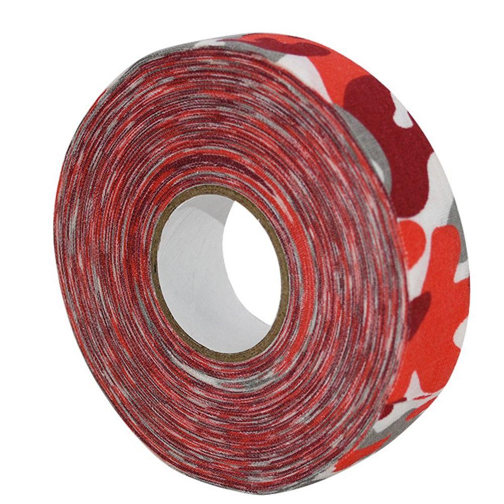 Verschleißfestes Eishockey Griffband 2,5 cm * 25 m Badmintonband Fitness Golfband Badminton Griff weiß/dunkelrote