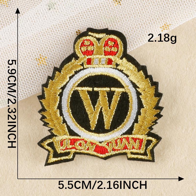 Selbstklebender bestickter Stoffaufnäher für Kleidung und Mützen