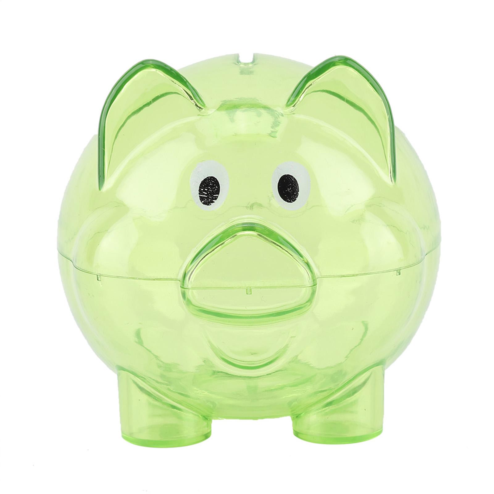 Niedliche kreative Farbe Schwein Schwein Bank Geburtstagsgeschenk Schwein Bank Spielzeug(Grün)