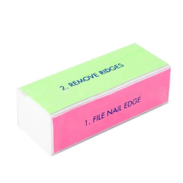 4-Wege Schwamm-Pufferblock, Nagelfeile, Polierblock, Schleifen von Nailart, Maniküre-Werkzeuge, 1 Stück*HH27526