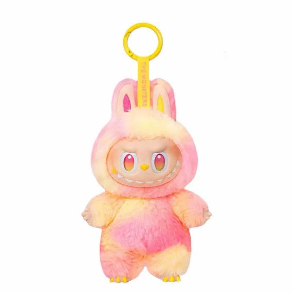 Münzbörsen & Schlüsselanhänger / Schlüsselanhänger Anime Figur Labubu Vinyl Anhänger Puppe Modell Spielzeug Niedlicher Monster Schlüsselanhänger Spielzeug Geburtstagsgeschenke