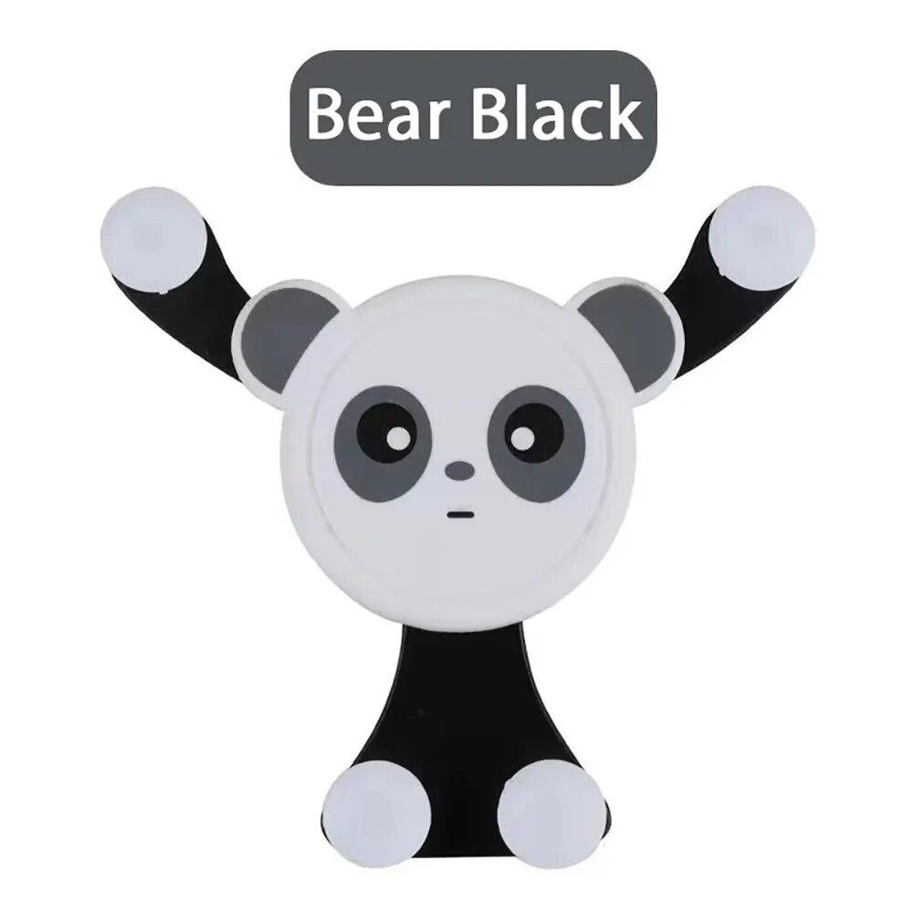 Auto Handy Halter Air Vent Auto Halterung 360 ° Rotation Universal Handy Halterung für Handy Bear Black