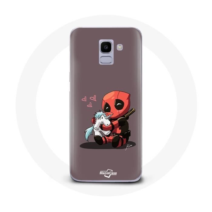 Hülle für Samsung Galaxy A6 2018 DeadPool Einhorn Einhorn