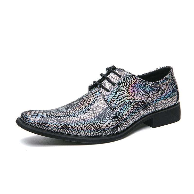 Mode Herrenmode Party Lederschuhe Lackleder Spitzschuhe Glänzende Schuhe Herren Kleider Business Grace Schuhe Herren Hochzeit Casual Ballerinas 38 schwarz