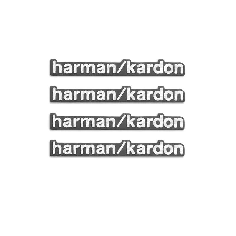 4 Stück/8 Stück hochwertiges Metall harman/kardon Auto Hi-Fi Lautsprecher Audio Lautsprecher Abzeichen Stereo Emblem Aufkleber Auto Styling Zubehör