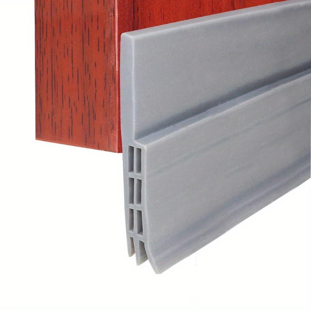 1 Stück Tür-Zugluftstopper, Türboden-Dichtungsstreifen, Türnahtaufkleber, unter der Tür, Zugluftstopper, Isolator, Türfeger, Wetterschutz, Geräuschstopper-Streifen grau