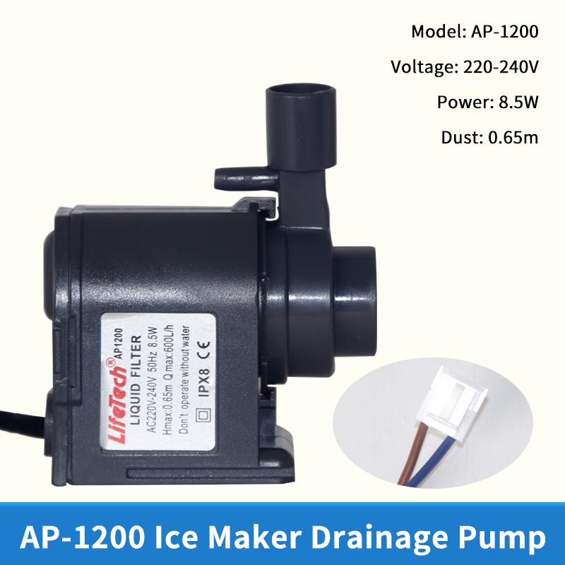 1 Stück 220V Hzb-50 60 80 Umwälz-Tauchpumpe Eismaschine Wasserpumpe Ap1200/Lh102 Für Wellcome Wotuolai Chigo Ice Bear AP 1200 black