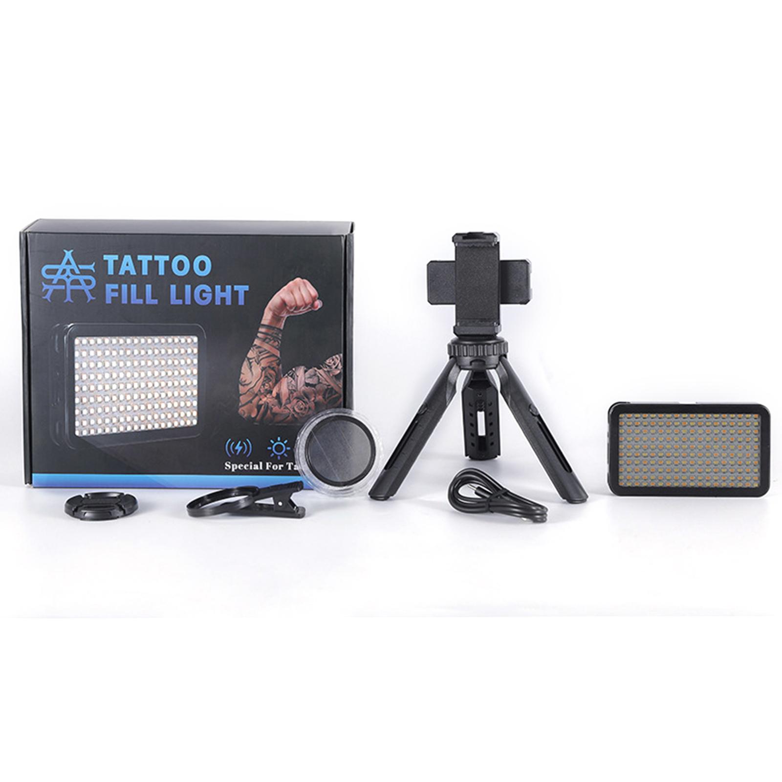 Tattoo Artwork Fülllicht für Fotos Tattoo Fotografie Anti-Glare Kit Mobile Live-Streaming Schönheit schwarz