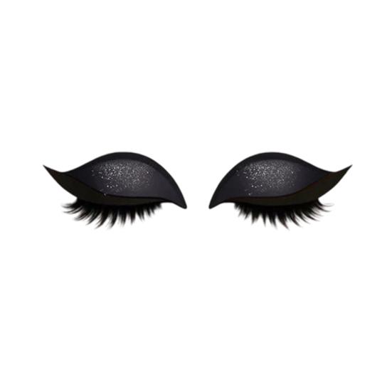 1/2/3/4/5 Paare Lazy Lidschatten Wimpern Patch 2-in-1 Lidschatten Wimpern Make-up Aufkleber Wiederverwendbare Augen Make-up Aufkleber mit falschen Wimpern Schatten 1 Pair D