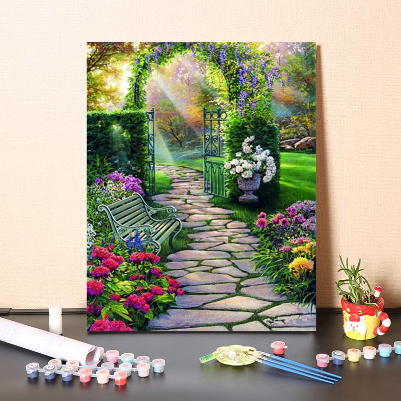 Kunst DIY Malen nach Zahlen Hobbys Digitales Ölgemälde Ölgemälde Zahlen Malerei Diamant Malerei Wohnkultur 40x50cm no frame