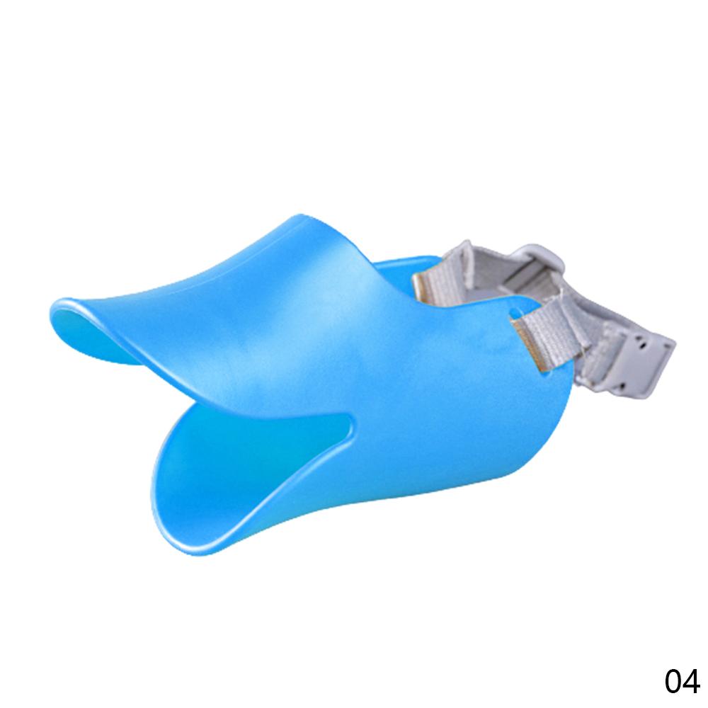 Hundemundstück Silikon Entenschnabelmaske Für Hunde Anti-Biss Bellen Stoppen Hundemundstück Für Hund Haustier Maulkorb Haustier Hund Zubehör (Blue,S) blau