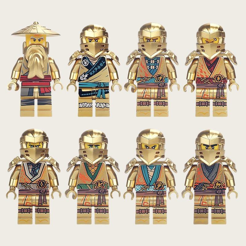Film Action Gold Mini Figuren Mit Motorrad Bausteine ​​Spielzeug Ziegel Modell Jungen Kinder Weihnachtsgeschenke