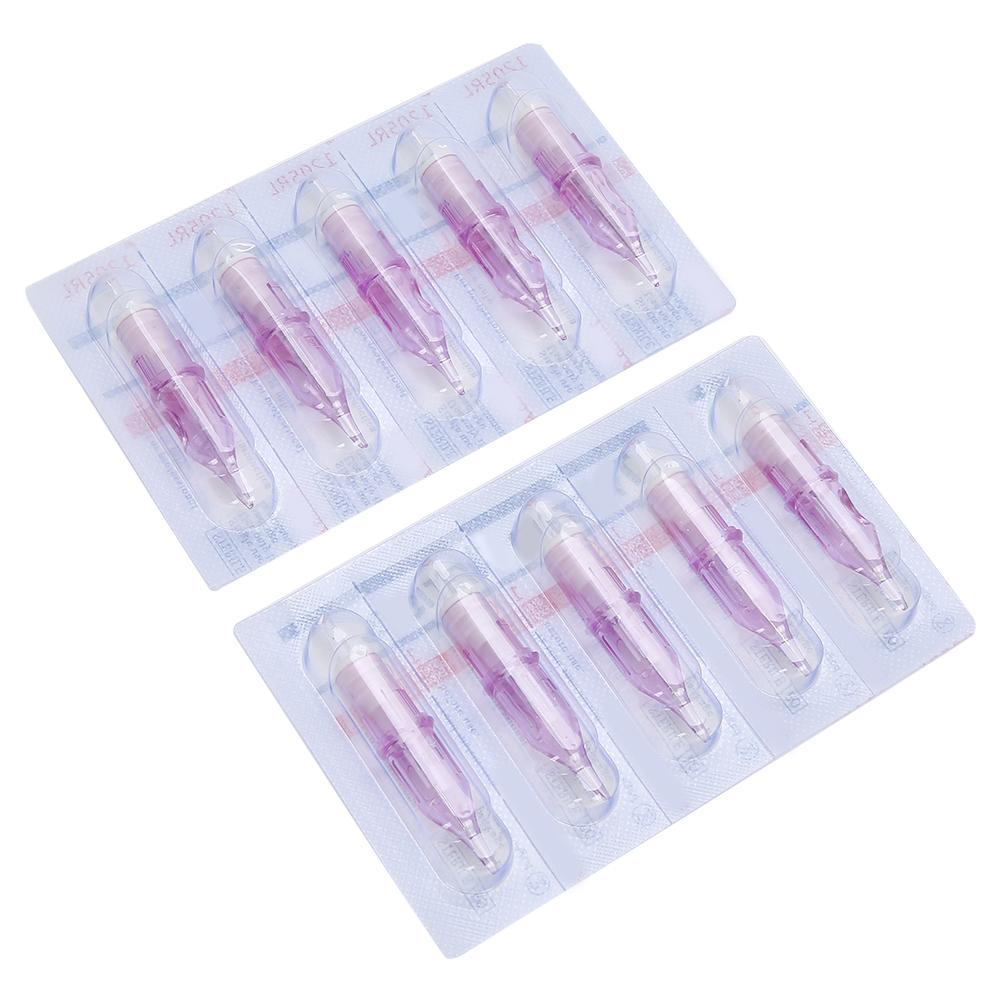 10 Stück Box Einweg Tattoo Nadel Tattoo Maschine Stift Kartusche Nadel Zubehör 13RL