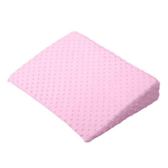 Baby-Stillkissen, Memory Foam-Keilkissen mit abnehmbarem Bezug, doppelseitiges Stillkissen für Säuglinge zum Stillen und Schlafen Square rosa