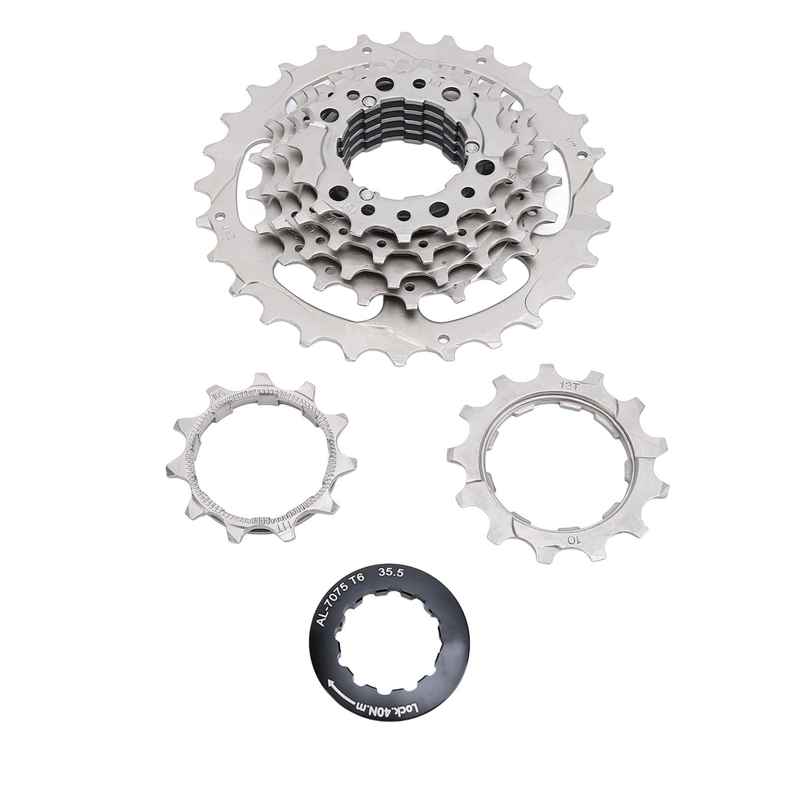 Fahrrad Kassette 7 Geschwindigkeit Edelstahl Aluminium Legierung Geräuscharm Fahrrad Kassette Schwungrad für white