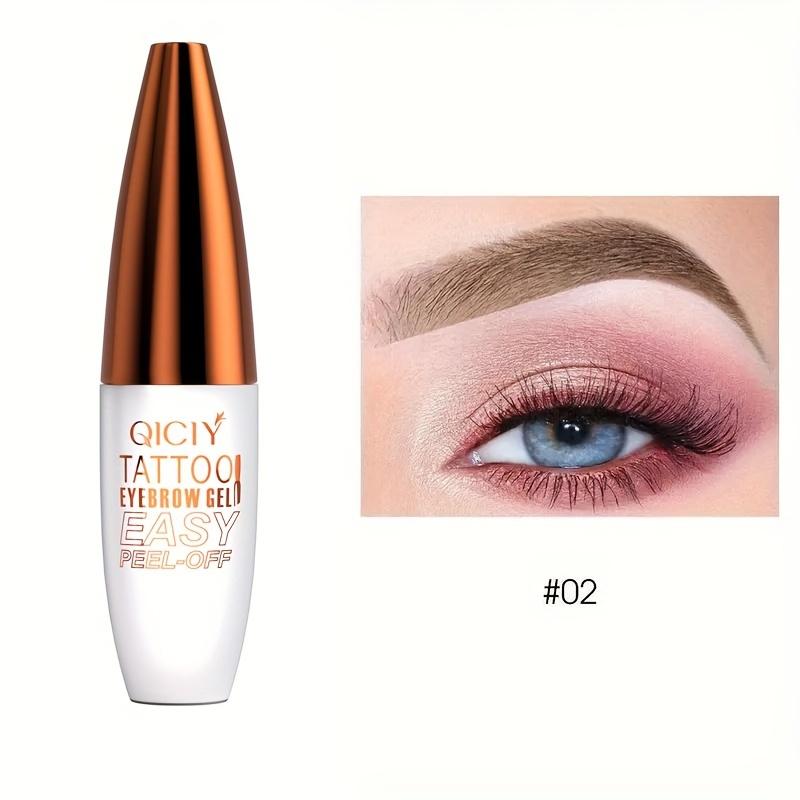 Wasserfestes Augenbrauen-Tönungsgel, wischfest, schweißresistent, leicht abziehbare Augenbrauenfarbe für makellose, natürlich aussehende Augenbrauen, Tattoo-Augenbrauengel 02