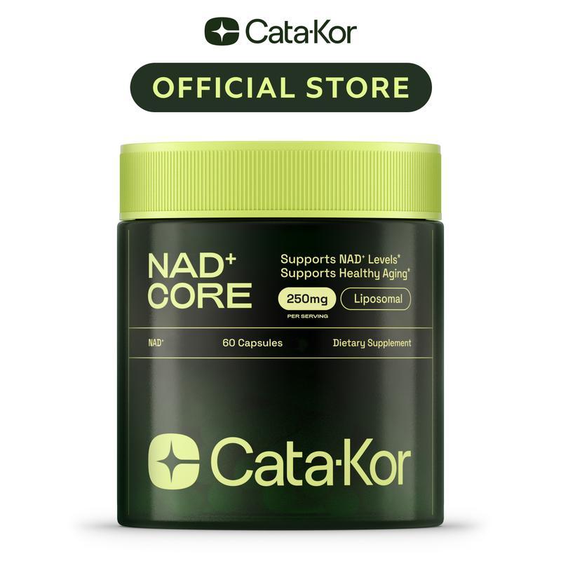 Cata-Kor 500mg NAD+ Nahrungsergänzung 60 Stk., Tägliche Ernährung für das Hautbild, Natürliche Energie & Fokus Unterstützung