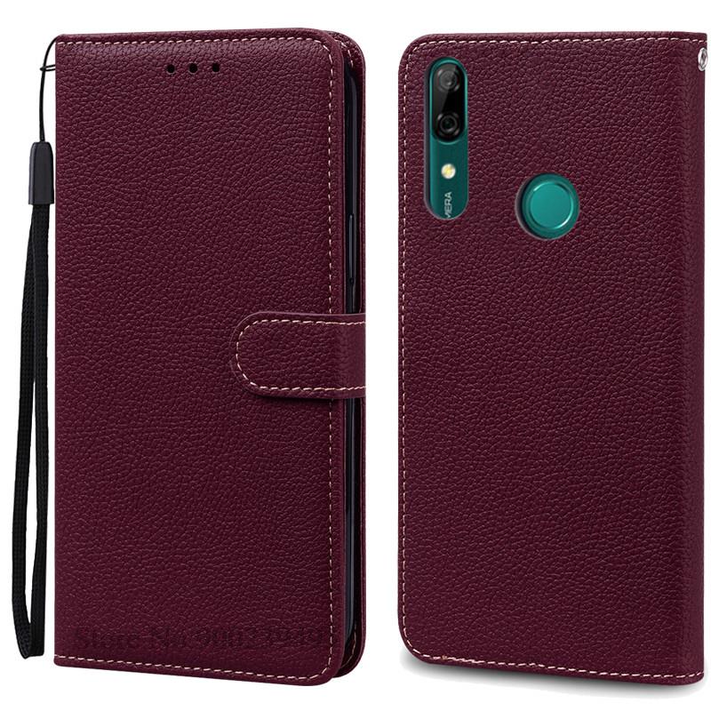 Für Huawei P Smart Z Fall PSmart Z STK-LX1 Leder Brieftasche Buch Abdeckung Telefon Fall Für Huawei P Smart Z Telefon fall Coque Fundas For Huawei P Smart Z wein rot