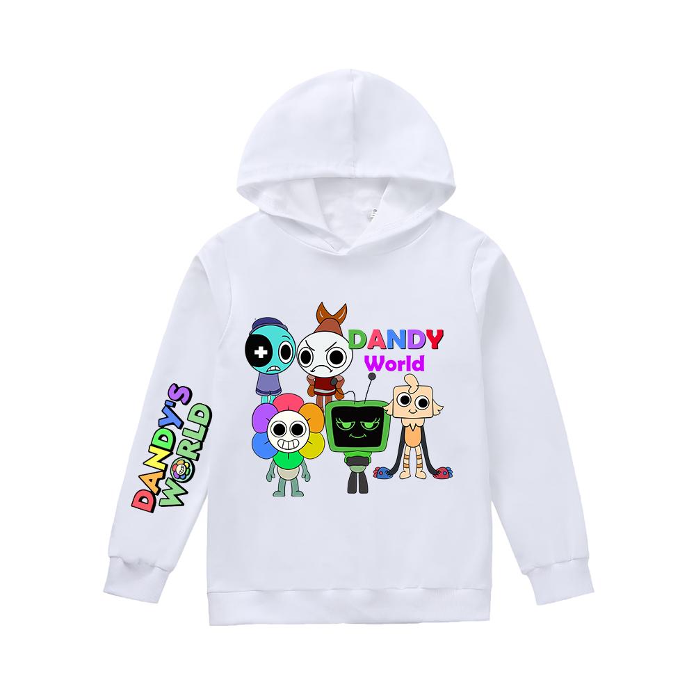 Dandys World Kinder-Hoodie, Cartoon Dandy World Jersey, Mädchen Langarm Oberbekleidung, Niedliche Kinderpullover, Kinderbekleidung 120