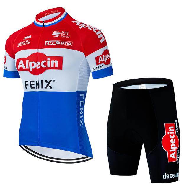 2023 sommer ALPECIN Radfahren Jersey Set männer Radfahren Kleidung MTB Fahrrad Kleidung Uniform Maillot Ropa Ciclismo Radfahren Fahrrad Anzug XXXL lavendel