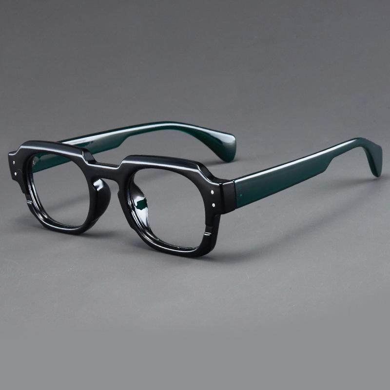 Lässige Herren-Lesebrille Modischer Großer Eckiger Rahmen Fernsicht Brille Mit Dioptrien Klassisch Vintage Altersweitsicht Brille +1.5