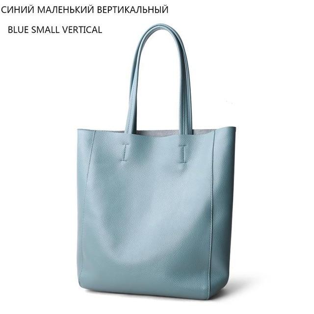 Einfache Casual Leder Frauen Schulter Tasche Luxus Marke Designer Echtes Leder Dame Handtaschen Computer Tasche Große Weibliche Totes Tasche