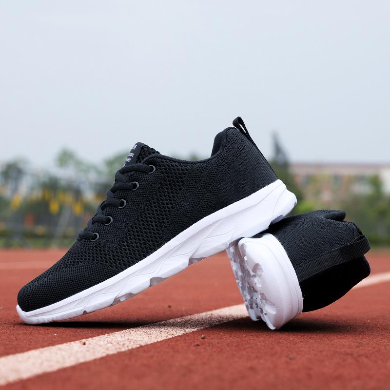 Damen Laufschuhe Mesh Casual Sneakers Schnürschuhe Leichte Damen Walking Atmungsaktive Outdoor Sport Laufschuhe Frau 36