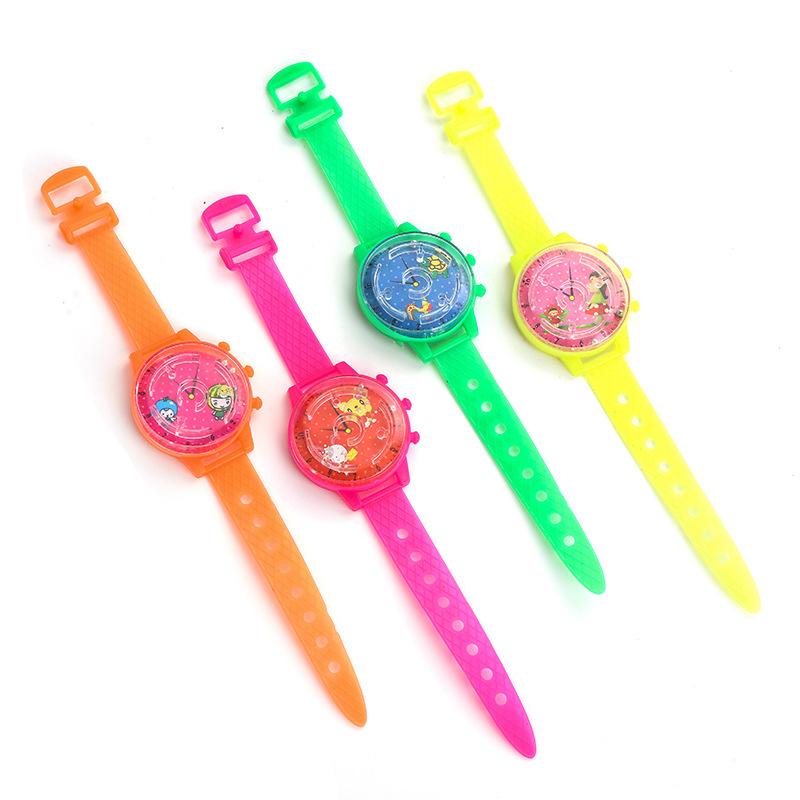 1 Stück 3D Labyrinth Magische Uhr Spielzeug Puzzle Spiele Kinder Balance Rollkugel Spielzeug Ideal für Erwachsene Stressabbau Spielzeug Zufällige Farbe pink