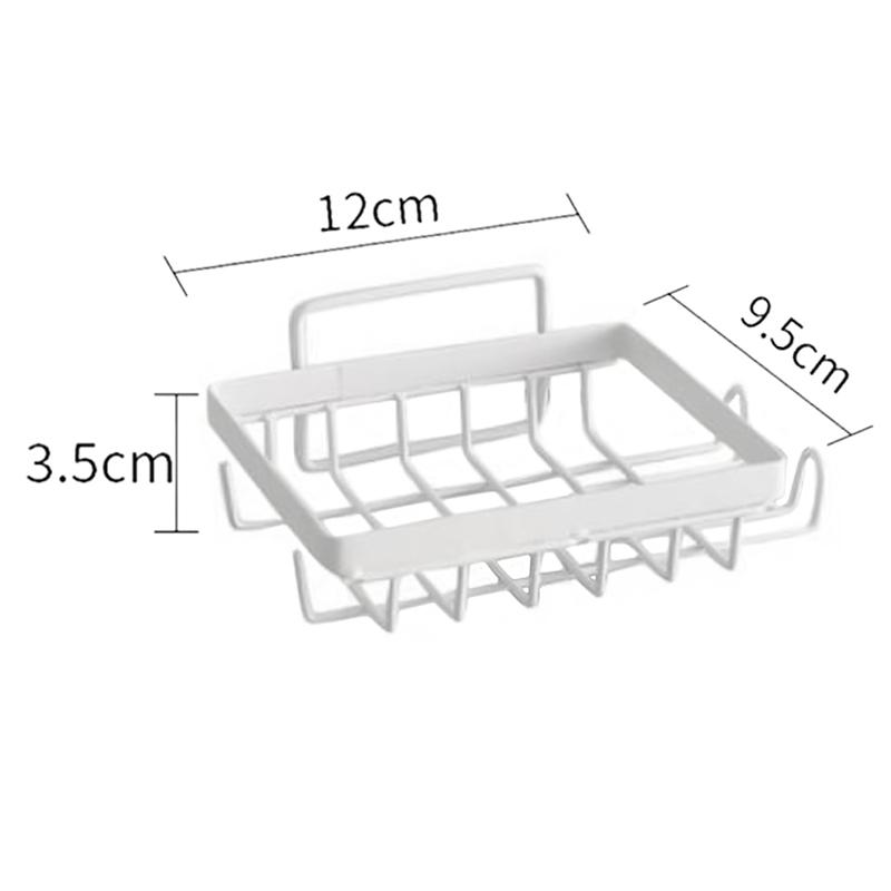 Wand-Seifenschale für Badezimmer Edelstahl Seifenhalter für die Dusche Rasiererhalter Badezimmer-Accessoires weiß
