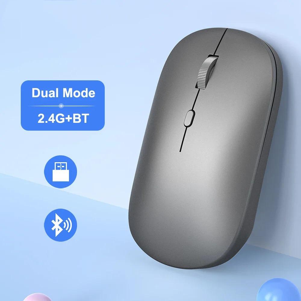 Kabellose Maus Bluetooth-kompatible Maus 2,4G Dual-Modi Ergonomische Computermäuse für Laptop iPad Tablet PC Büro Gaming-Maus