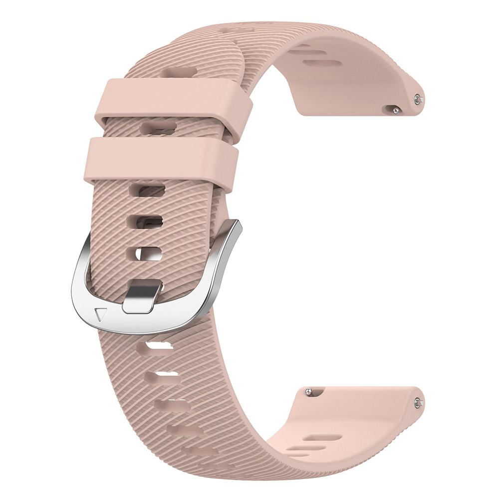 Silikonarmband für Garmin Forerunner 255 255S 265S 265 Smart Watch Band für Garmin Venu 2 2S Vivoactive 4 4S 22mm (Forerunner 255 265) hellrosa