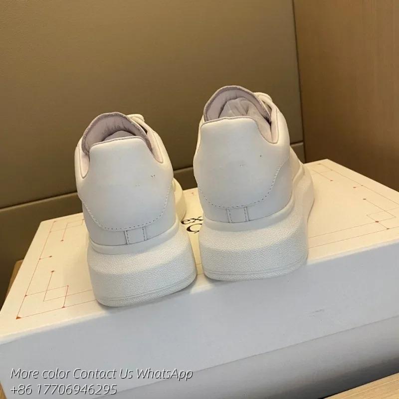 Designer Schuhe Mc quen Sneaker Plateau Sohle Sneaker Leder Sneaker Herren Damen Trainer Gummi Plateau Sohle Schuhe 45 blau