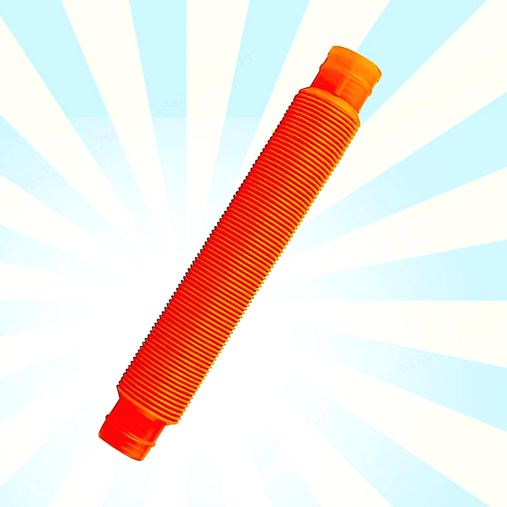 Mini-Pop-Röhren für Kinder, Fidget-Spielzeug, Stressabbau, sensorische Therapie 23cm rose rot