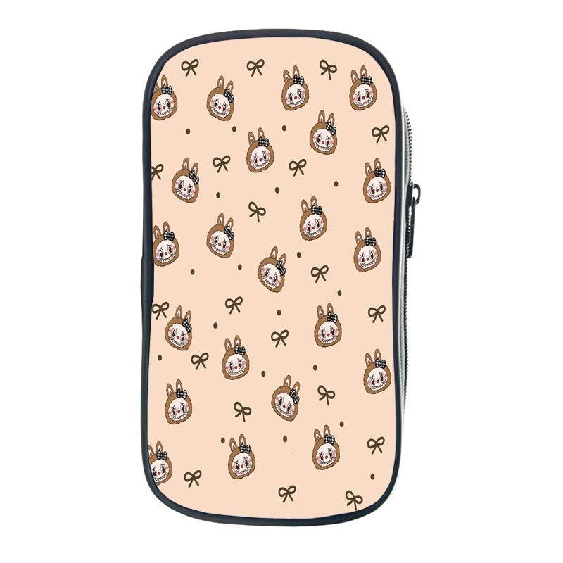 Labubu Cartoon Stifttasche Die Monster Bedruckte Schreibwarenbox Abubu Große Kapazität Mäppchen Niedliche Anime Taschen Schüler Schultasche 1