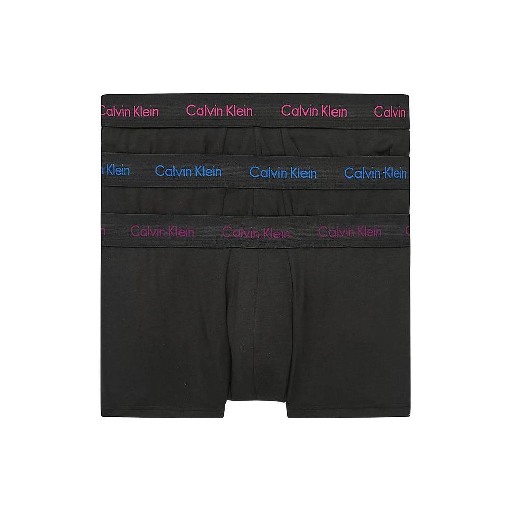 Calvin Klein Solid Logo Boxer Briefs 3er-Pack Herren Unterwäsche Schwarz U2664G-1WJ S