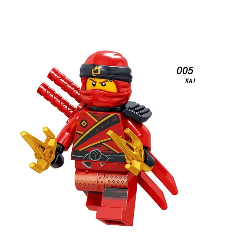 Einzelne Weihnachtsgeschenk-Minifigur A001-008 Spielzeug, pädagogisches Spielzeug für Kinder, Minifiguren, zusammengebaute DIY-Bausteine