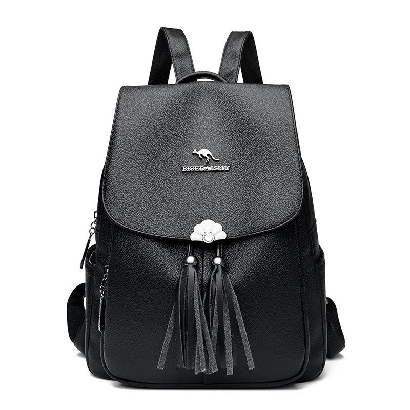 Rucksack für Damen, neuer Rucksack aus weichem Leder für Damen mittleren Alters, große Kapazität, Schultasche für Mütter, leichte Reisetasche