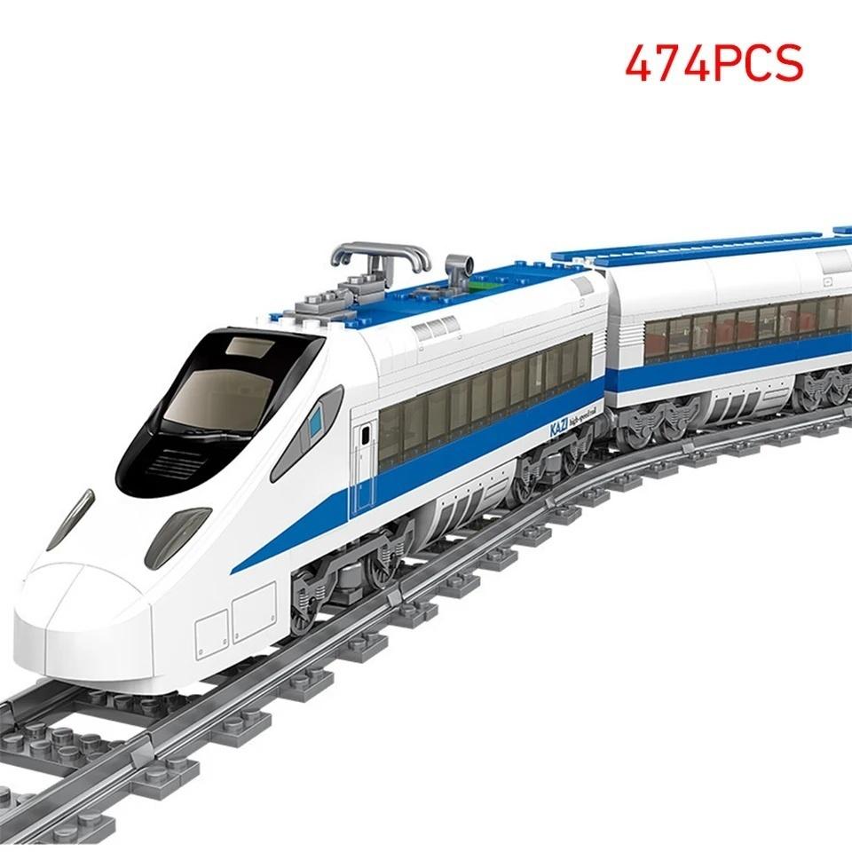 City High-Tech Kreativer Bahnhof Eisenbahngleise Power Function Bausteine Ziegel DIY Kinder Eisenbahnen Spielzeug Kinder Geburtstag Weihnachtsgeschenke No  Box