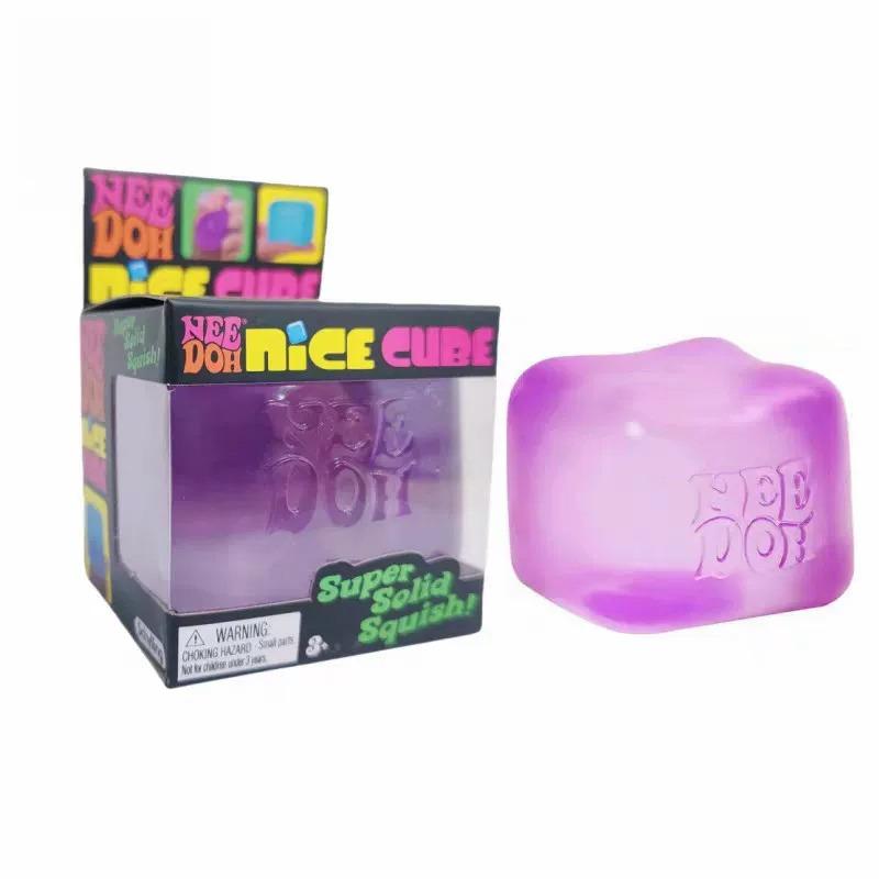 4er-Pack NeeDoh Nice Ice Baby Teenie Squishy Eiswürfel Spielzeug Cool Cats Set Super Weich Quetsch Stressabbau Fidget Spielzeug ADHS Sensorisch