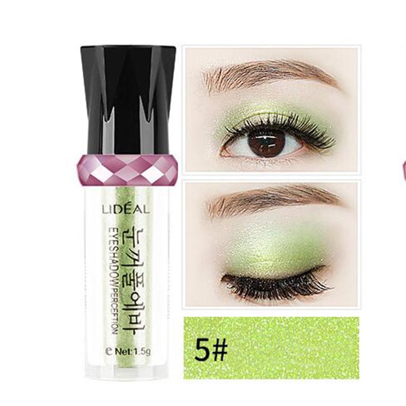 Glänzendes, langanhaltendes Schimmer-Glitzer-Pigment-Puder, Nude-Mineral-Lidschatten-Highlight-Roll-on-Frauen-Kosmetik-Werkzeug 5