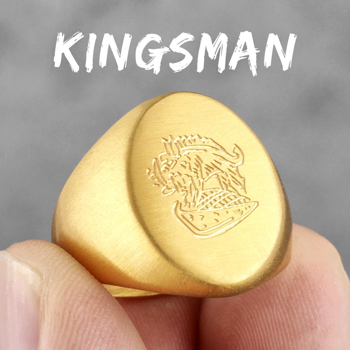 Kingsman The Secret Service Edelstahl Herrenringe Punk Hip Hop Für Männlichen Freund Biker Schmuck Kreativität Geschenk 11 beige