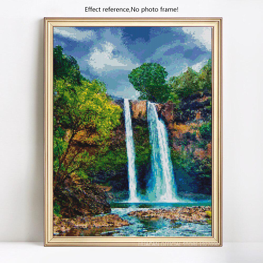 Diamant-Gemälde, volle Runde Landschaft 5d Diamant-Stickerei Diamant-Mosaik-Bild 20X30