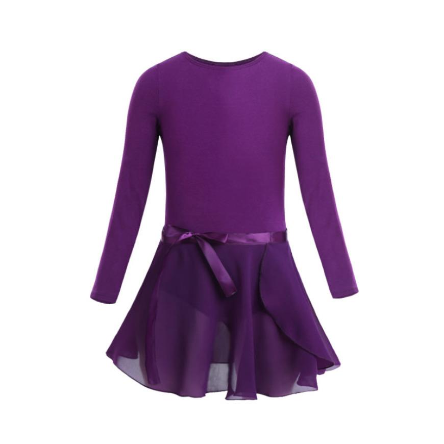 Kinder Mädchen Ballett Tutu Ballerina Tanzkurs Kostüme Gymnastik Trikot Tanzbekleidung gebundener Rock Tanz 3-4 Years violett