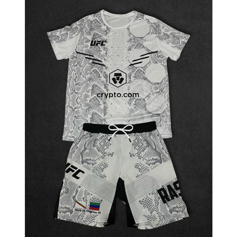 Kinder T-Shirt und Shorts mit Aufdruck 2-teiliges Set Sommer Freizeit Outfit für Jungen und Mädchen Kinderkleidung 160 gray