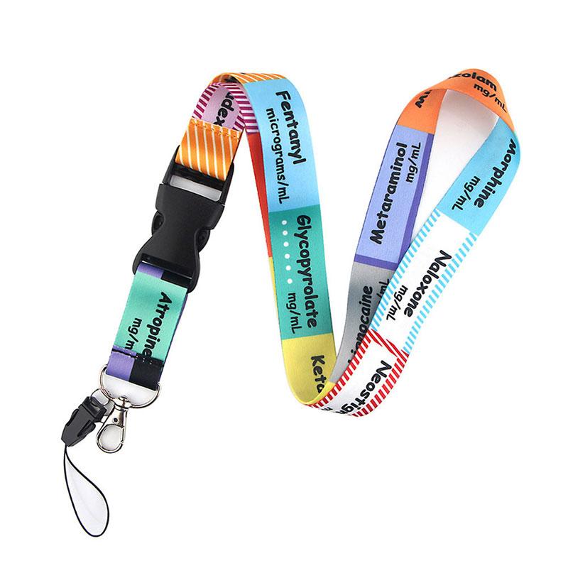 Medizinische Serie ICU Schlüsselanhänger Lanyard Geschenke für Ärzte Freunde USB-Ausweishalter bunt